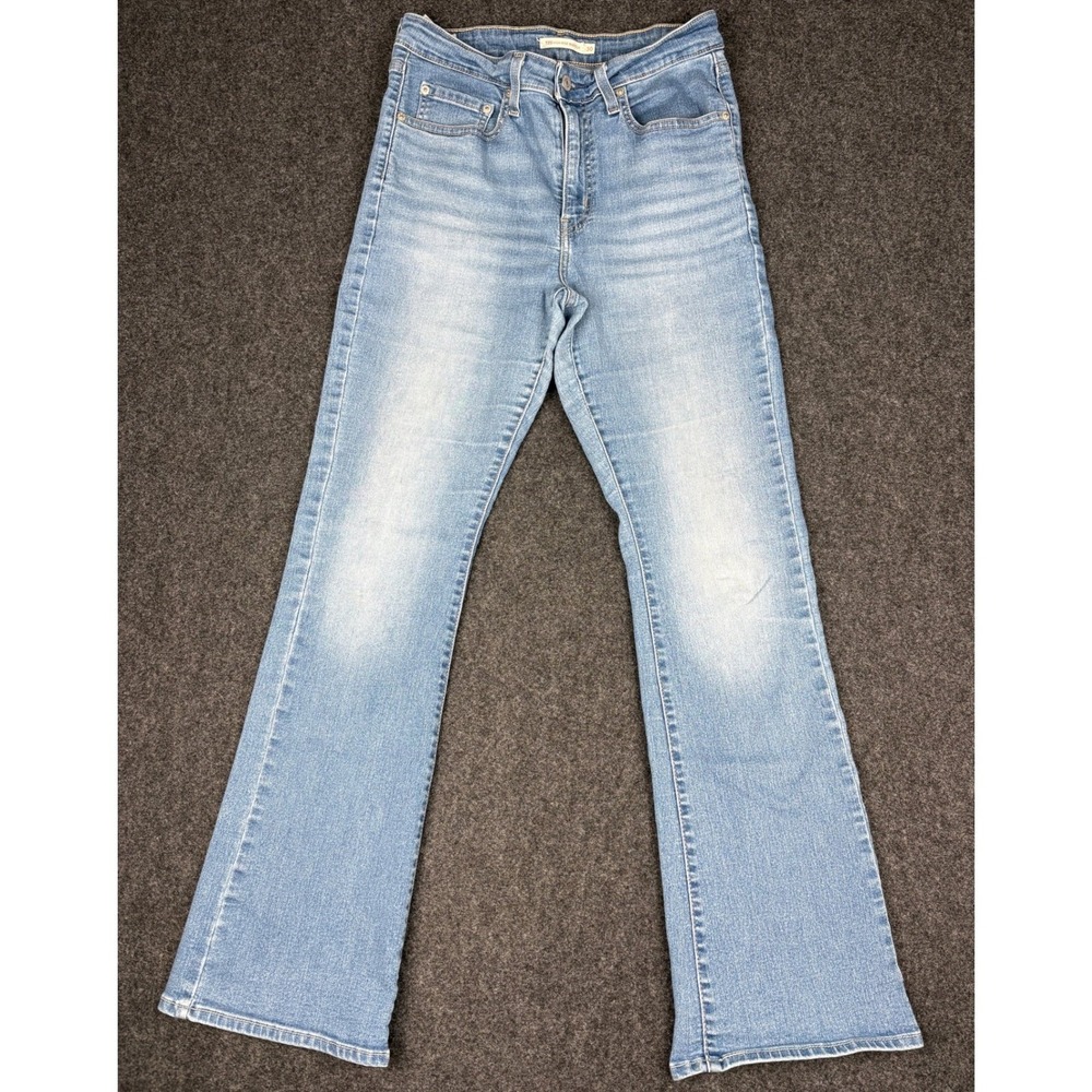 Levis 725 High Rise Bootcut Jeans Womens 30x32 Light Wash Blue Denim 18759-0202